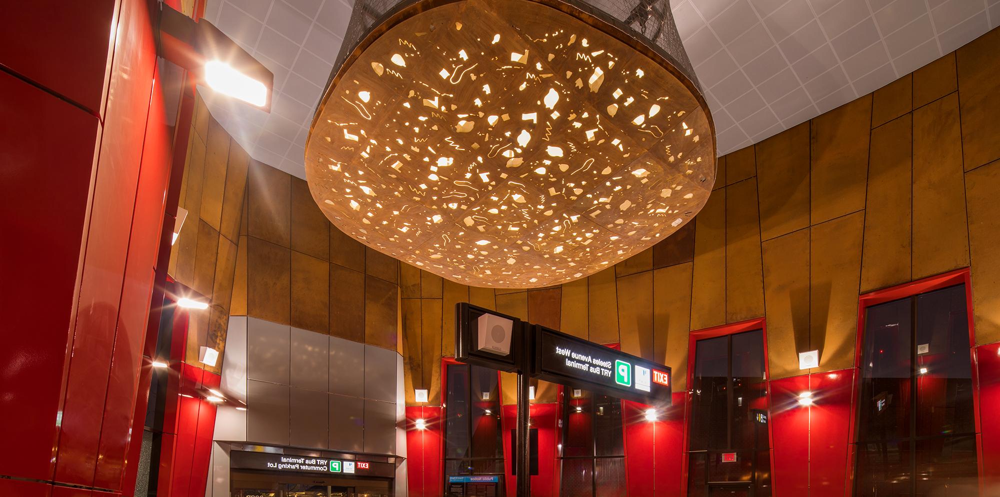 Interior of Pioneer village subway station in Toronto